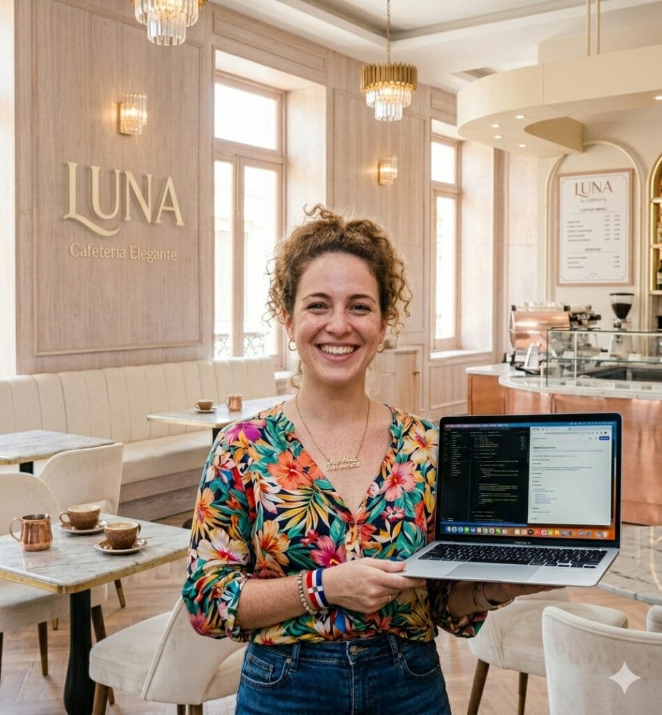 Mujer con laptop